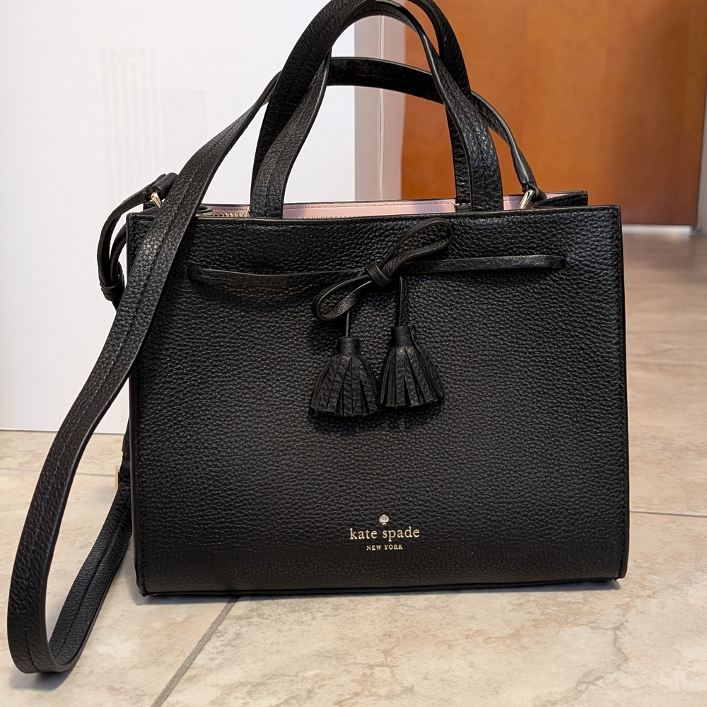 Kate Spade Black Small Satchel "Hayes"